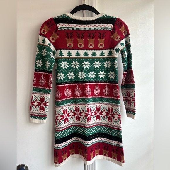 Gymboree Girls Intarsia Fairisle Sweater Dress Christmas Cabin - Picture 5 of 7